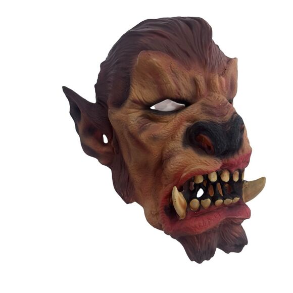 Vintage Horror Werewolf Adult Halloween Latex Mask 2003 The Paper Magic Group - Picture 16 of 16